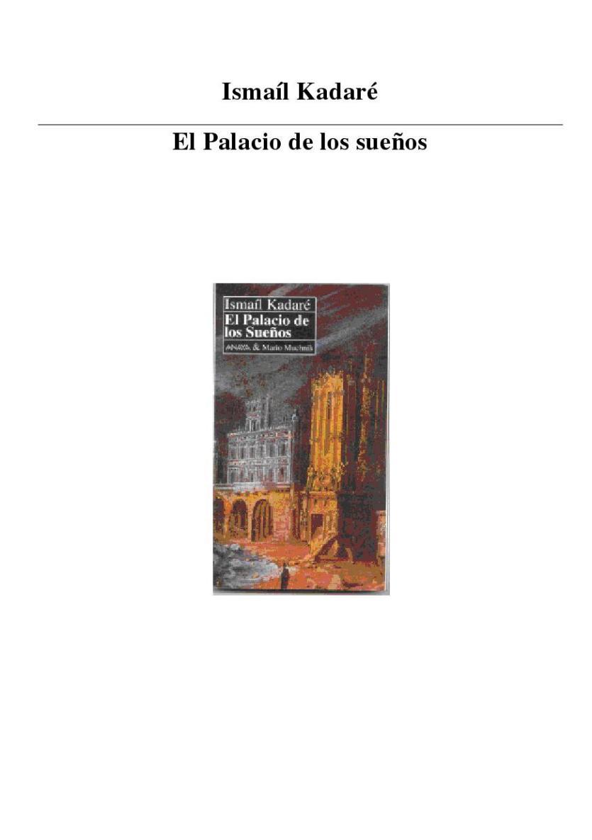 Portada de El palacio de los sueños
